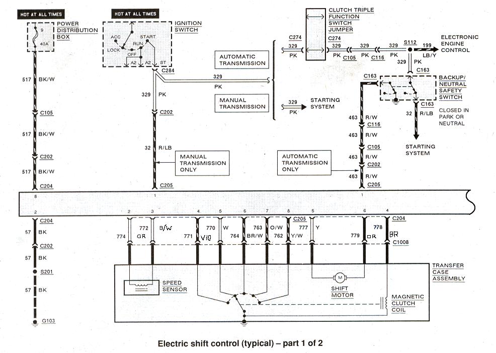 1994 ford explorer transmission diagram