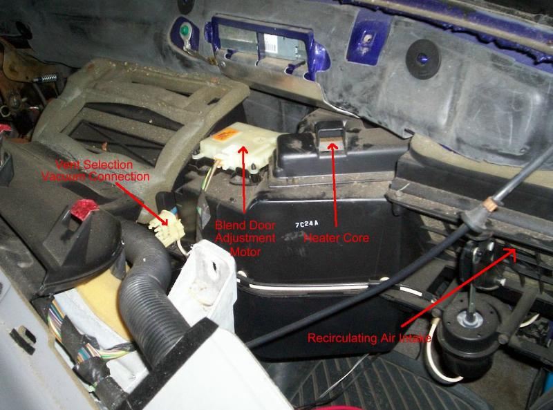 Heater Blend Door Repair On The 1993-1997 Ford Ranger chevrolet astro fuel filter location 