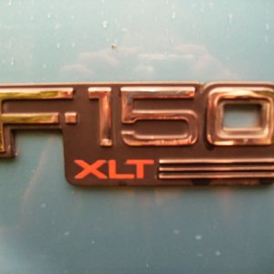 My 93 f-150 xlt badge