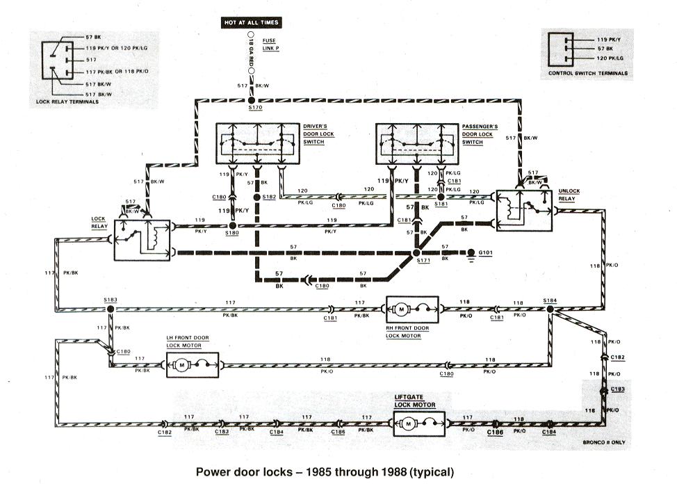1985 Ford bronco radio wiring diagram
