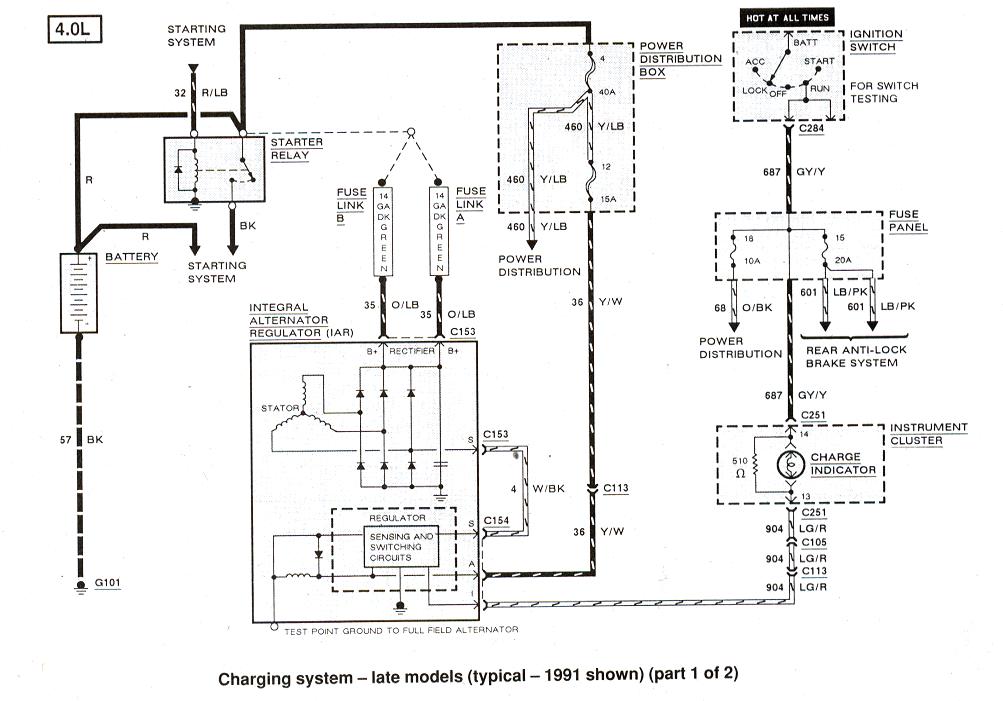 Ford charging system diagram #6