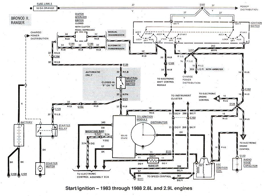 Early Bronco Ignition Switch Wiring Diagram 8715