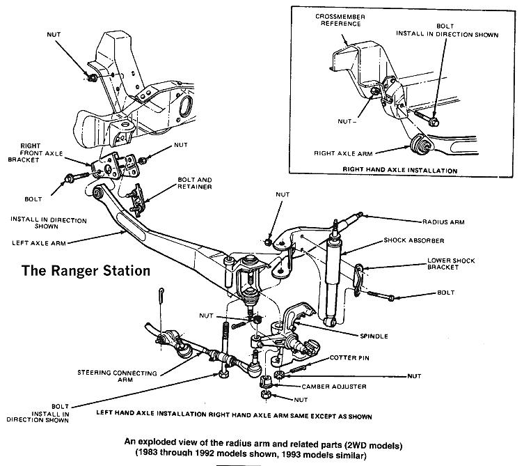 Ford ranger chassis diagram