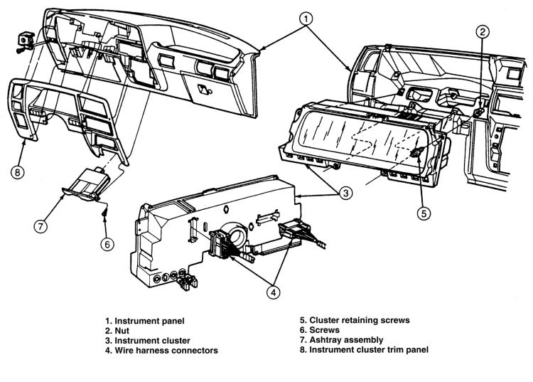 2000 Ford ranger instrument panel removal #6