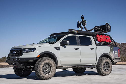 A Machine Gun Equipped Technical Ford Ranger